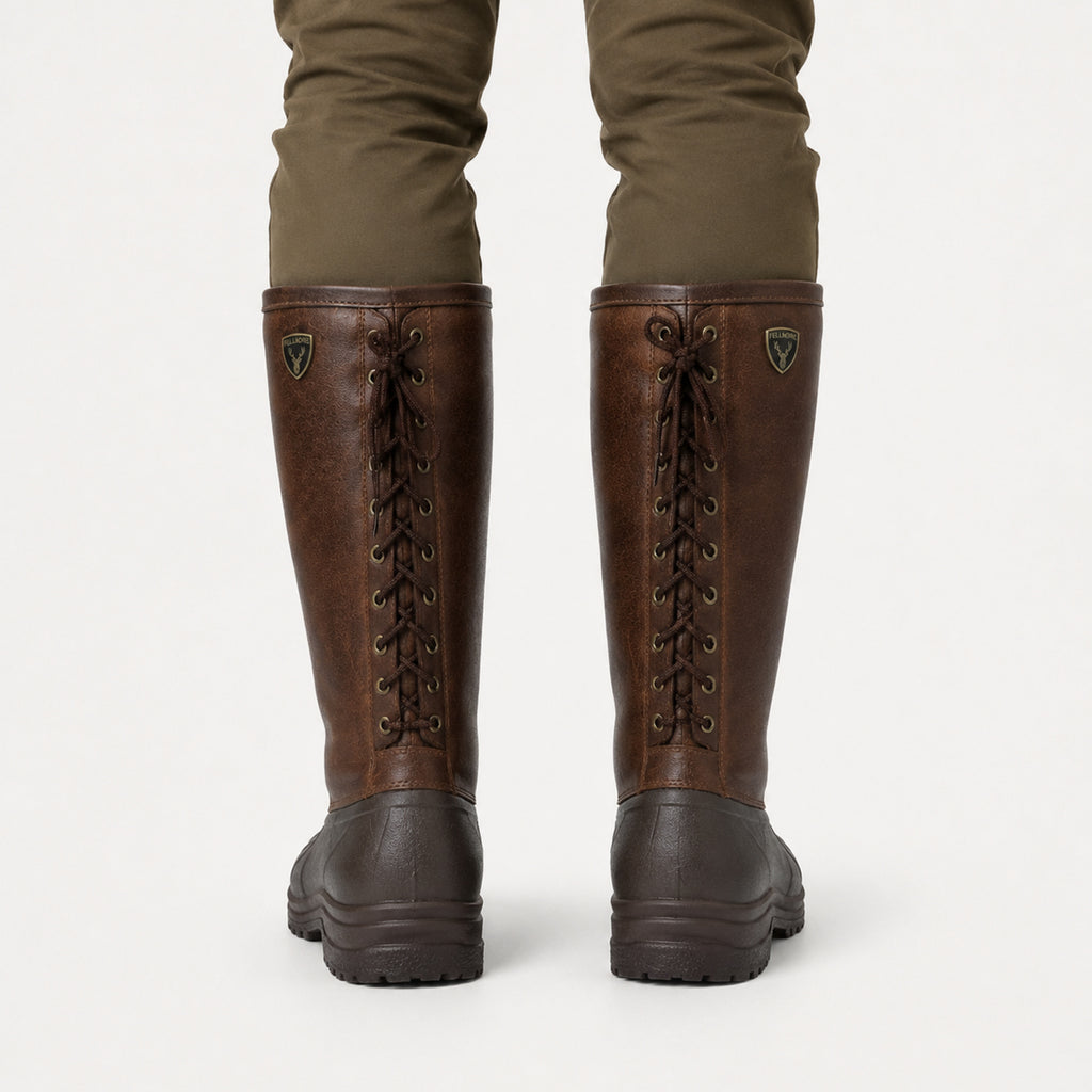 Men's Alderton Leather Country Boot — Chestnut