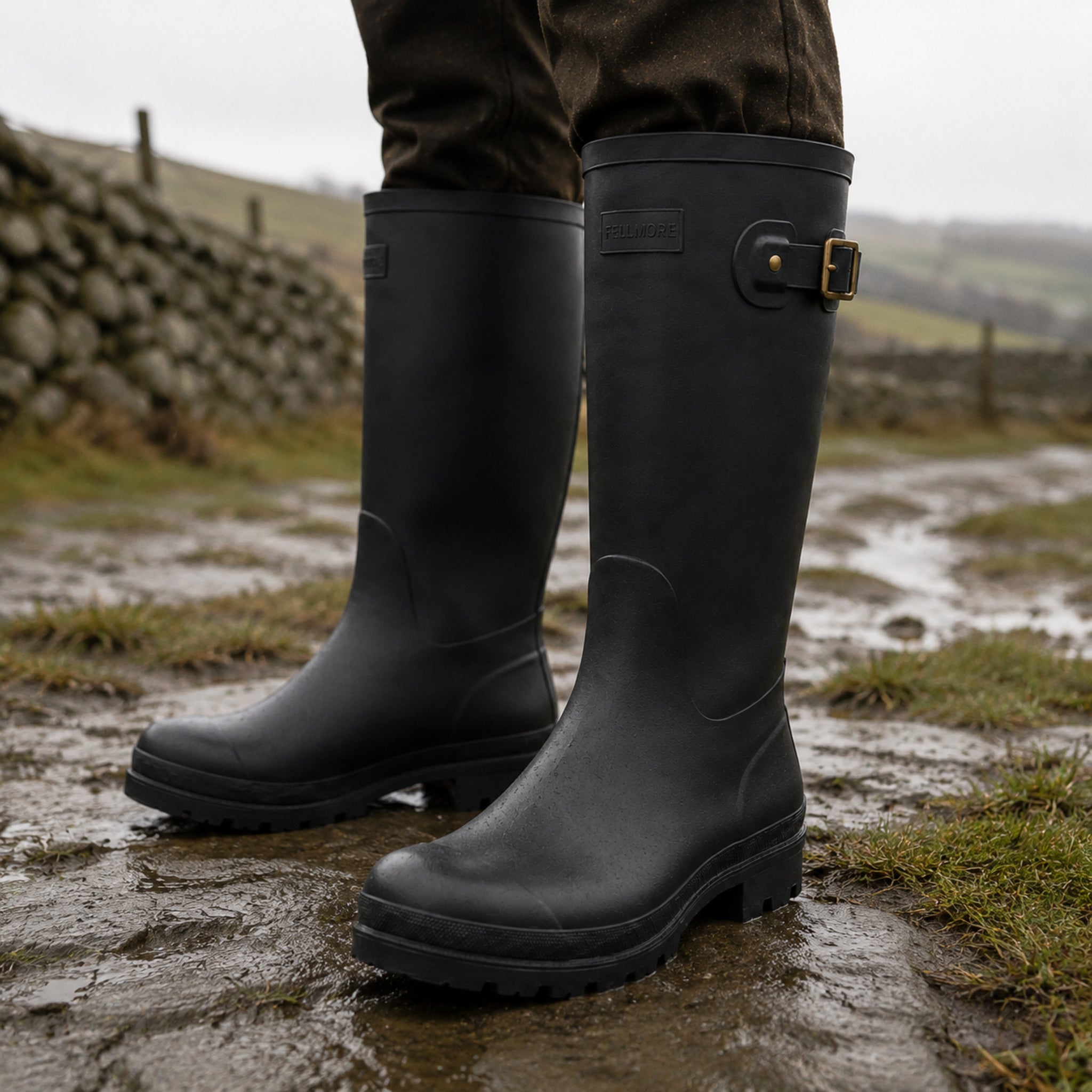 Men's Ashdown Tall Wellington — Storm Black