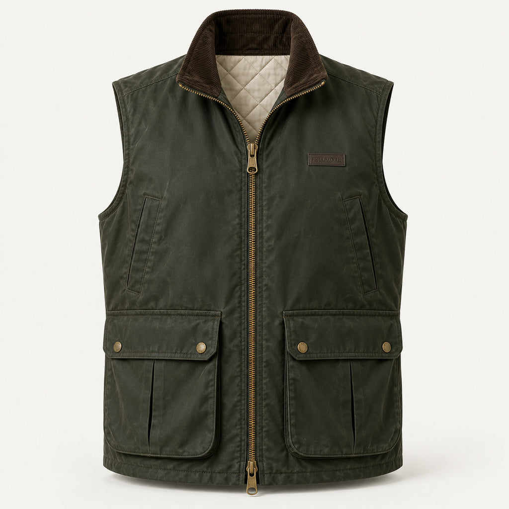 Bracken Wax Gilet - Fell Green