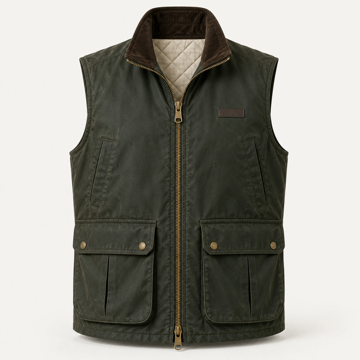 Bracken Wax Gilet - Fell Green
