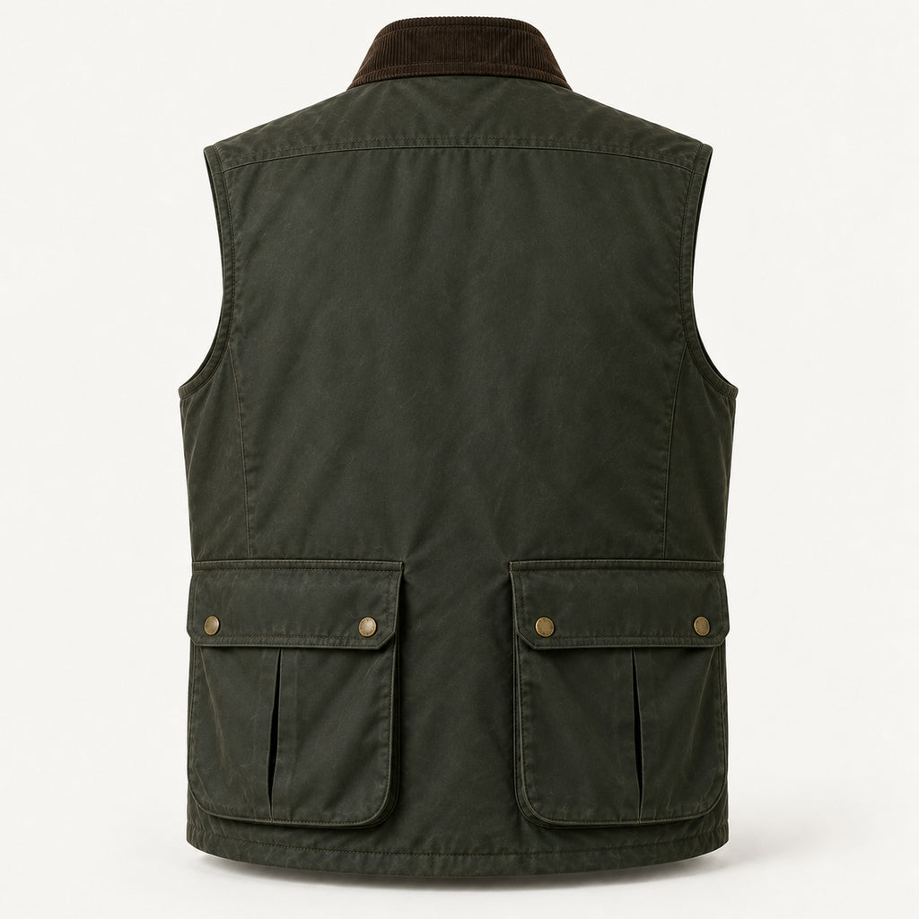 Bracken Wax Gilet - Fell Green