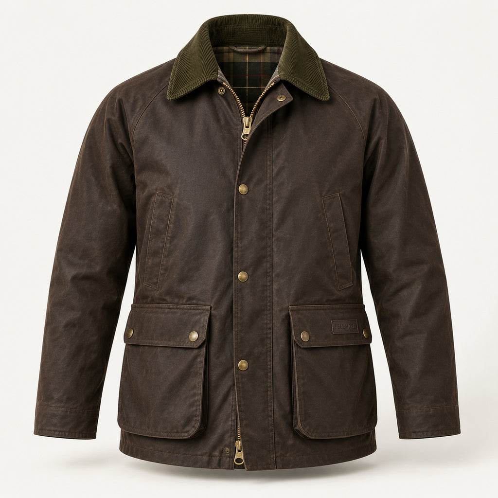 Calder Moor Wax Jacket - Peat Brown
