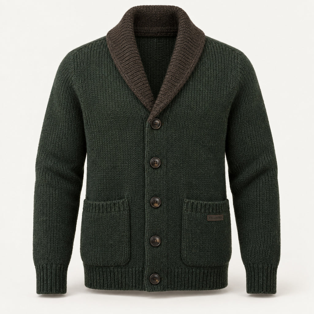 Dalesman Heavy Cardigan - Fell Green