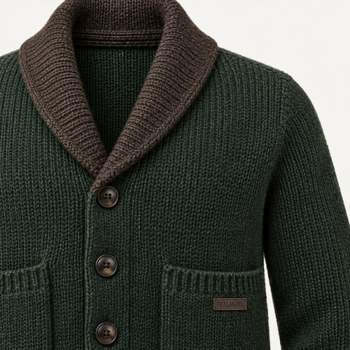 Dalesman Heavy Cardigan - Fell Green