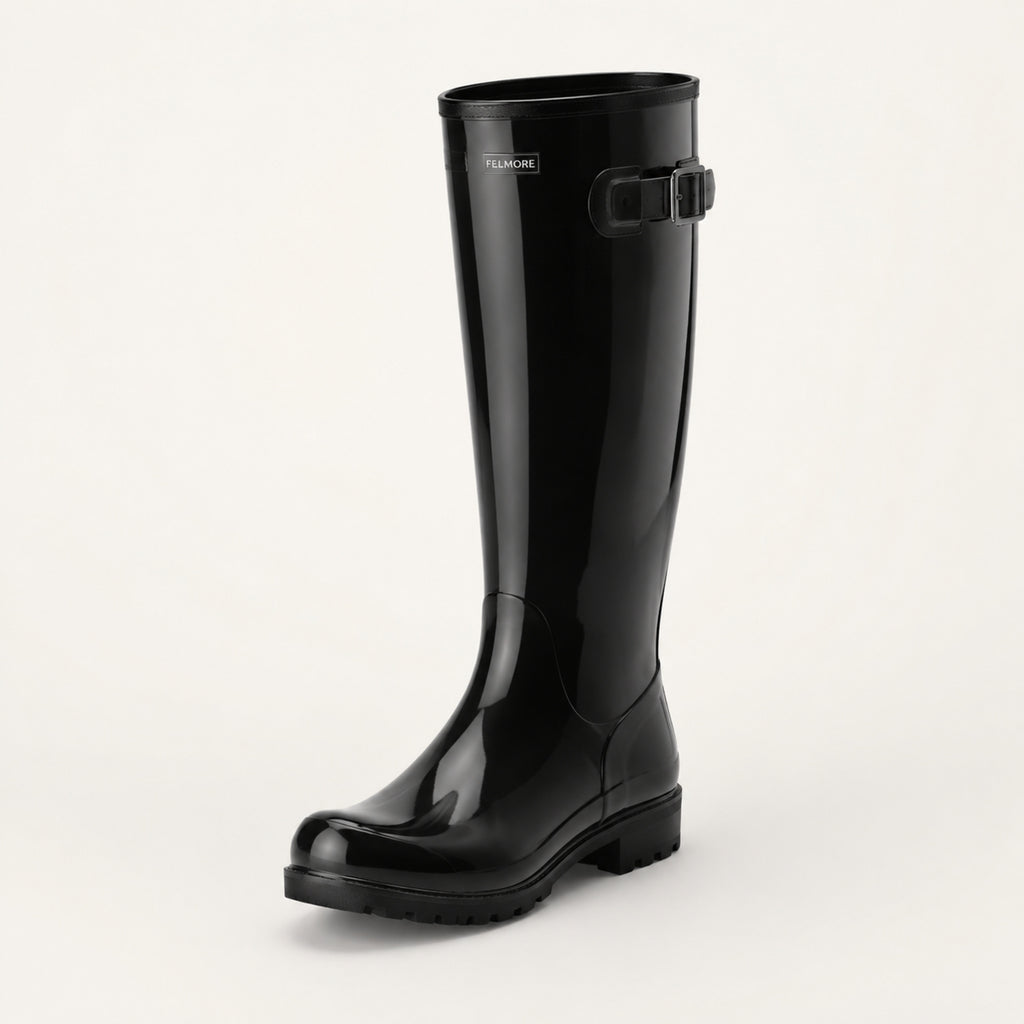 Women's Elmswell Tall Wellington — Gloss Black