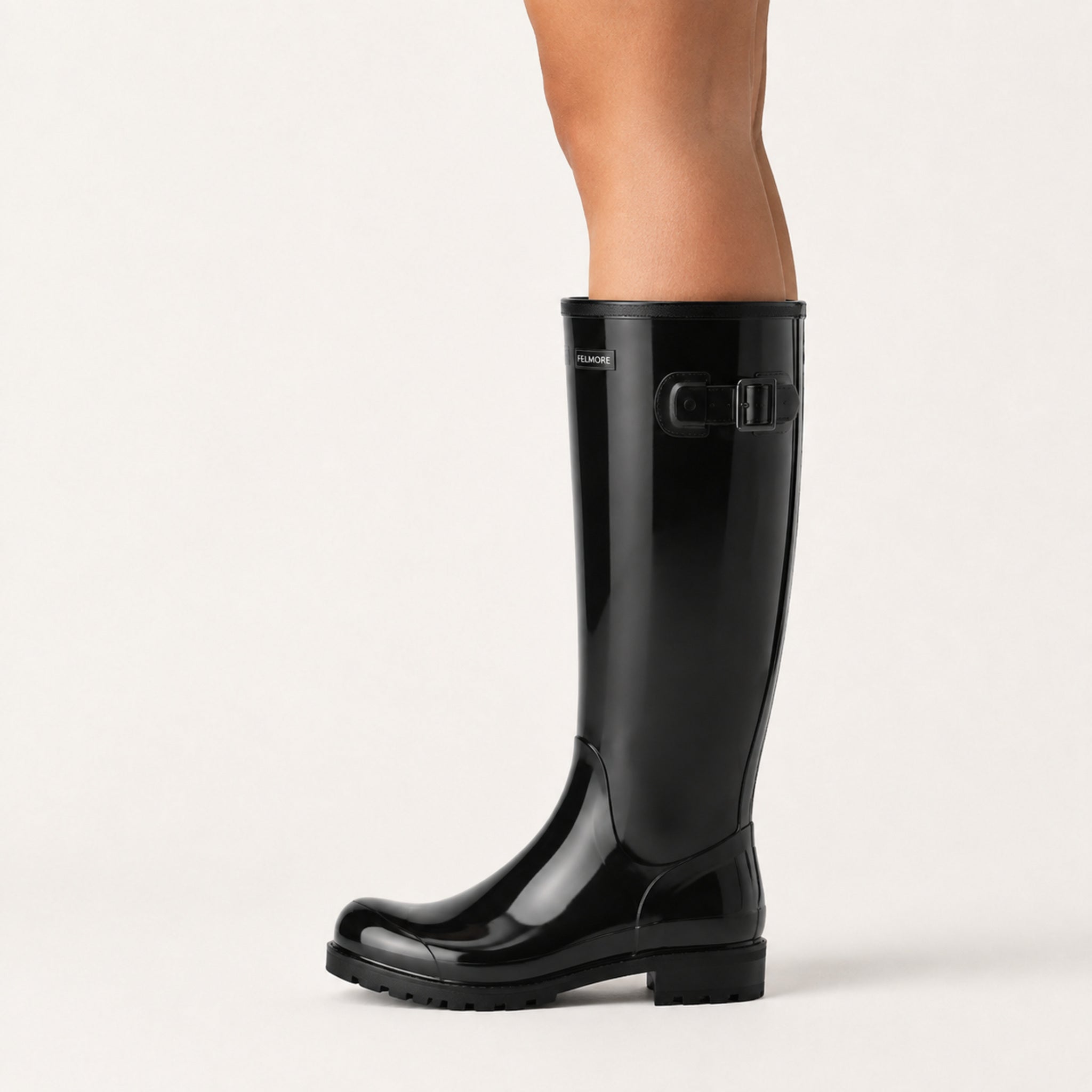 Women's Elmswell Tall Wellington — Gloss Black
