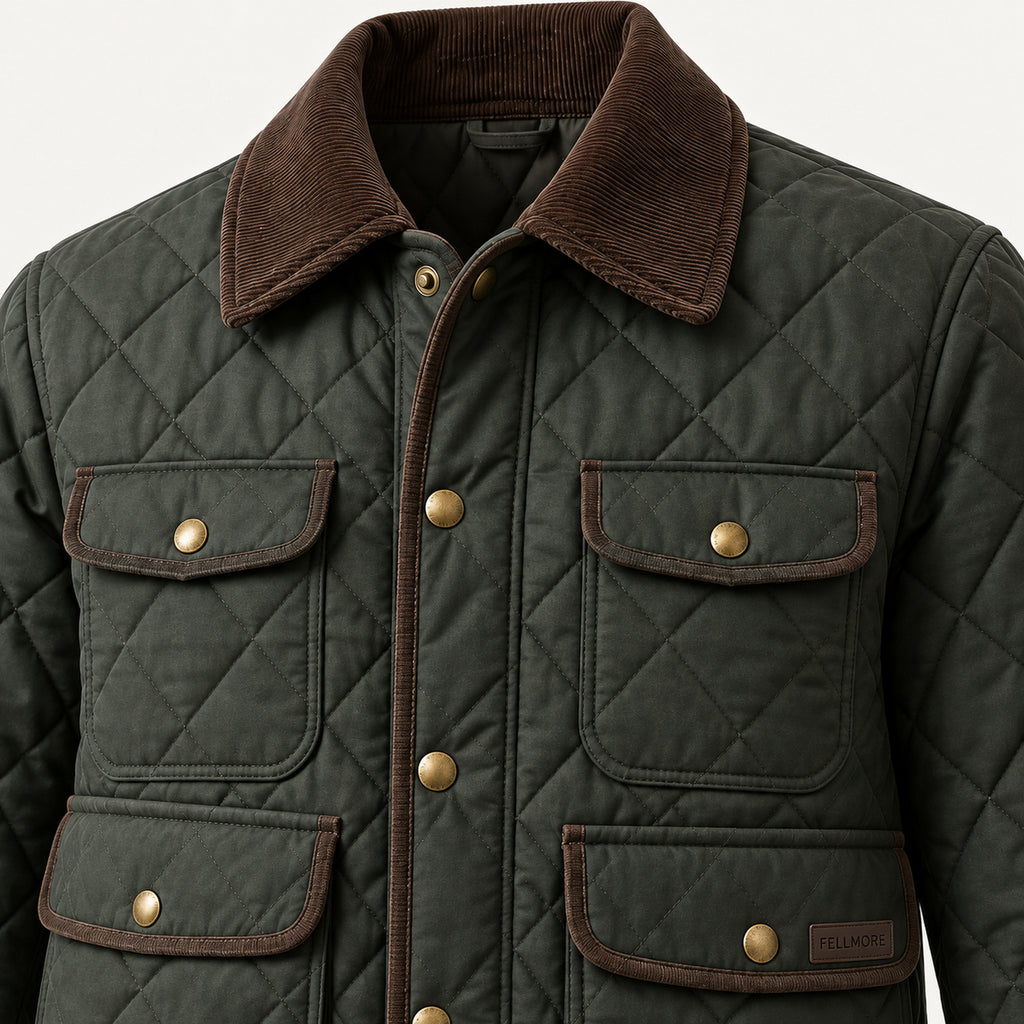 Fellside Quilted Field Jacket - Fell Green