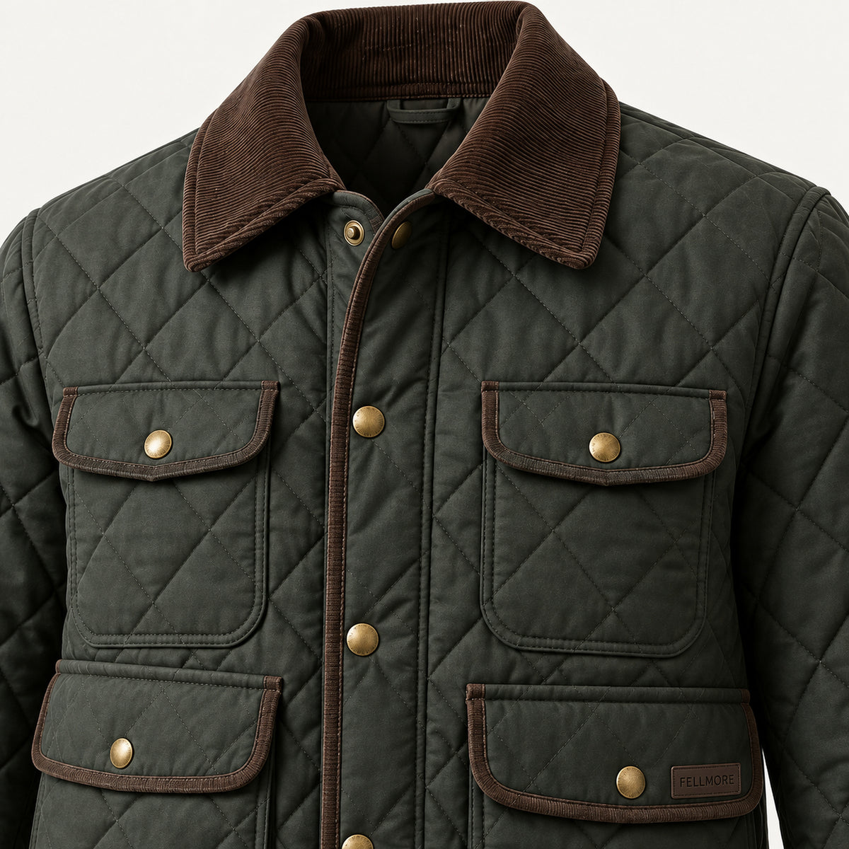 Fellside Quilted Field Jacket - Fell Green