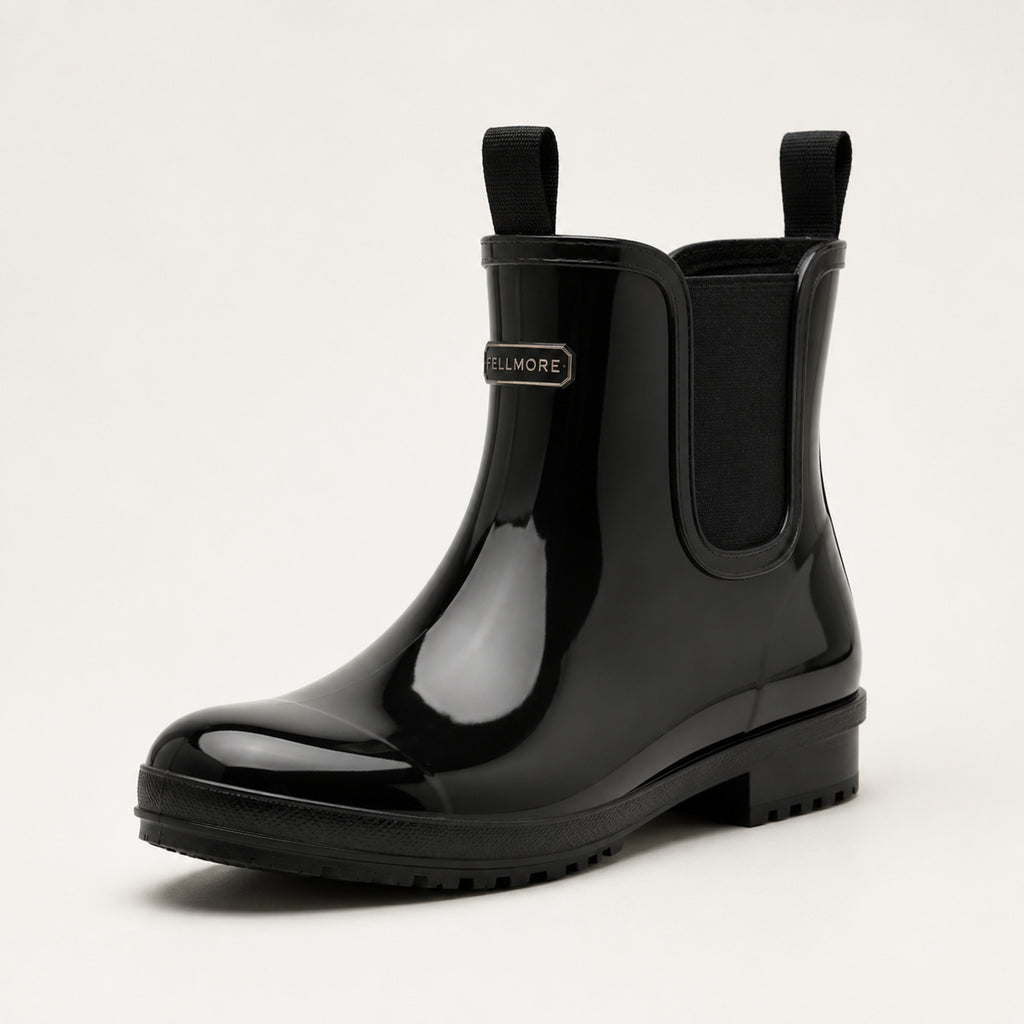 Women's Juniper Ankle Wellington — Gloss Black
