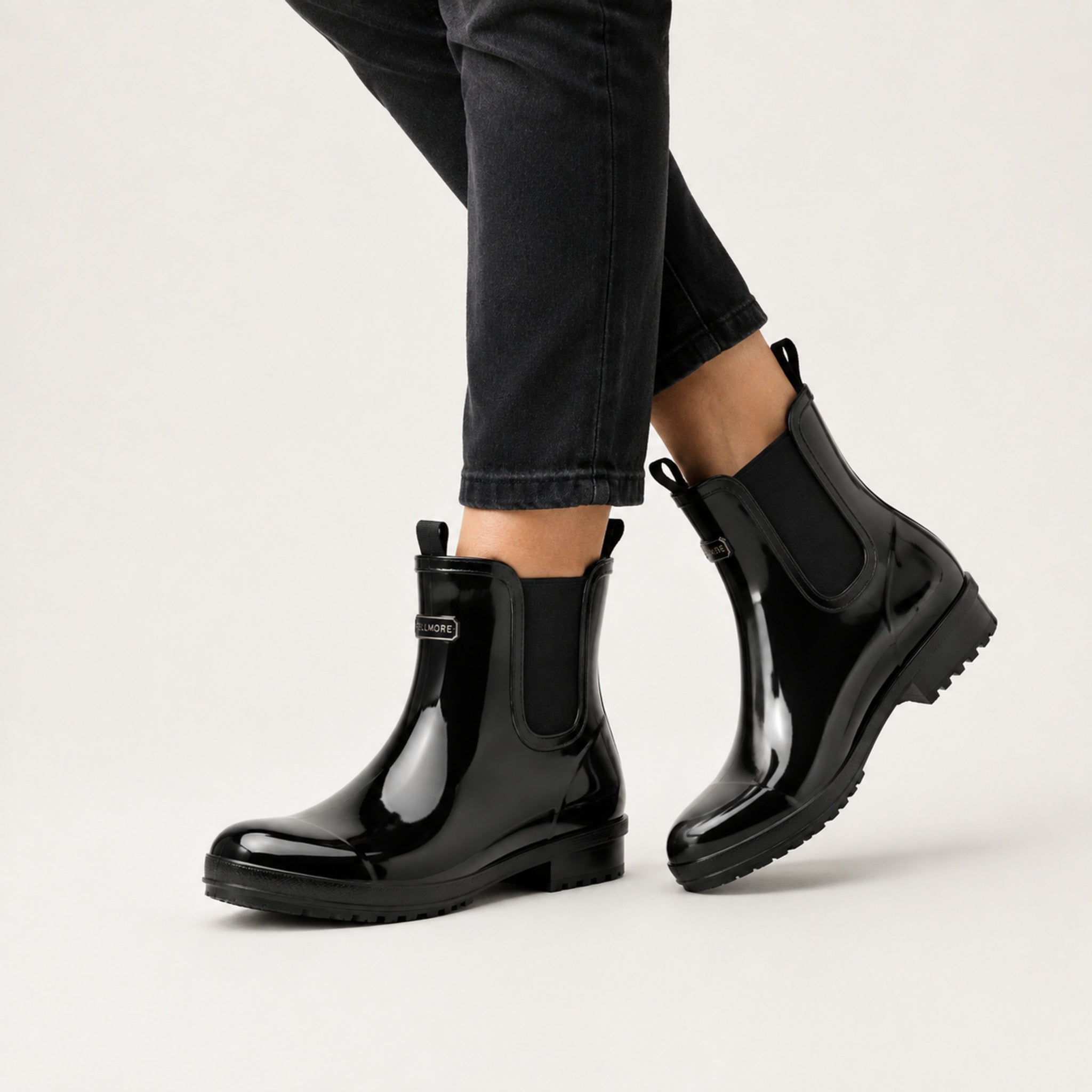 Women's Juniper Ankle Wellington — Gloss Black
