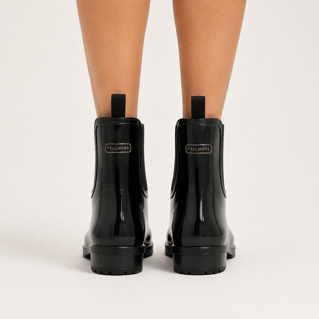 Women's Juniper Ankle Wellington — Gloss Black