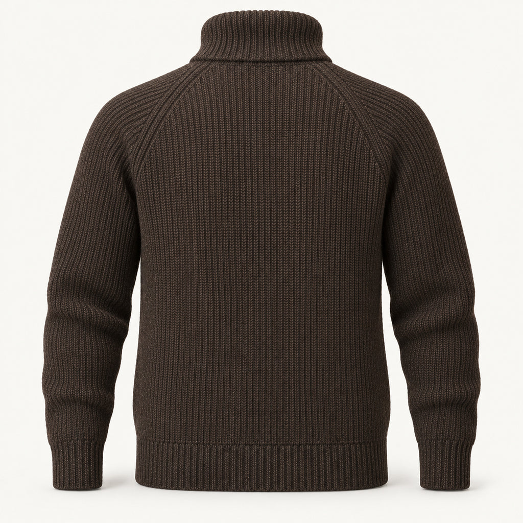 North Fell Roll Neck - Peat