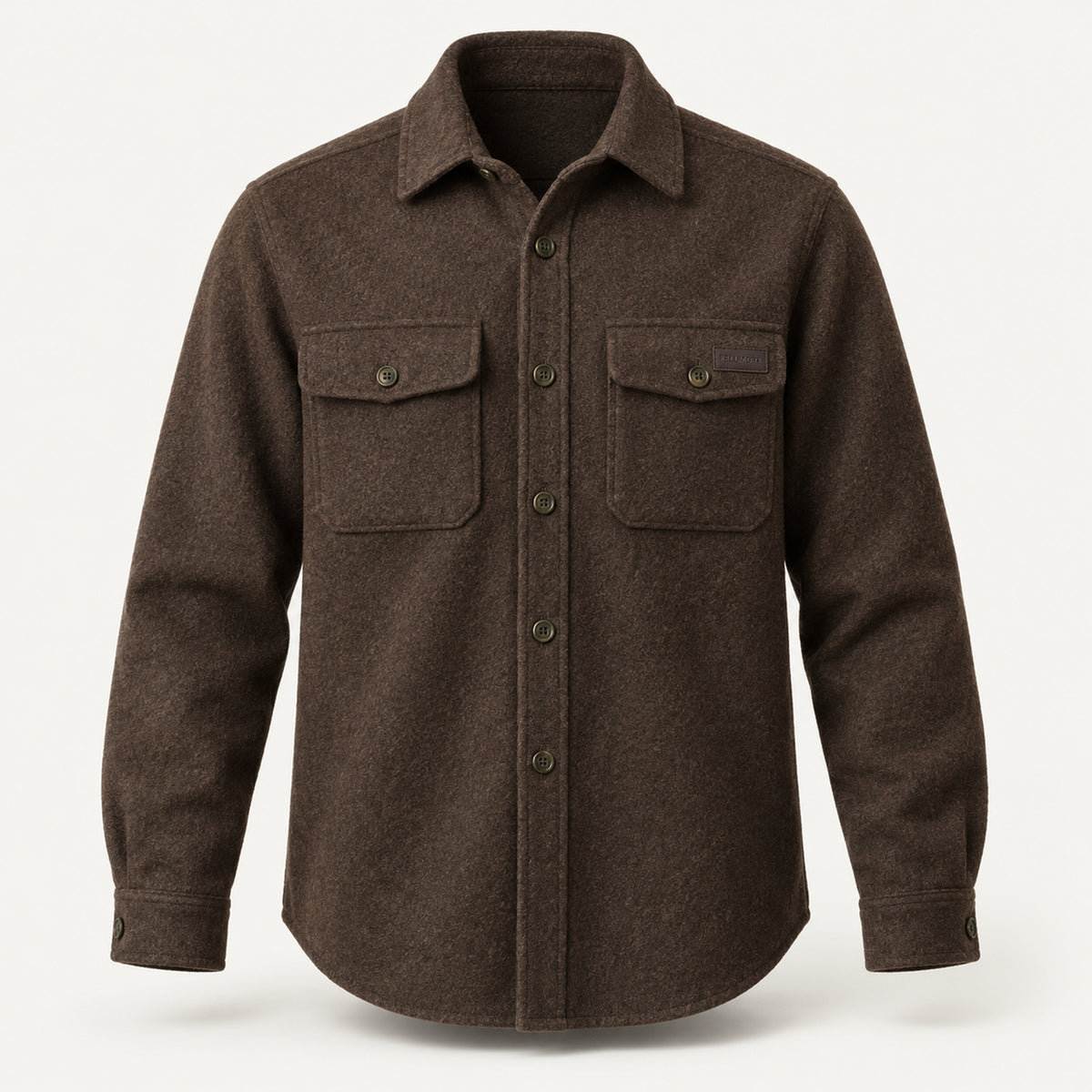 Ridgeline Wool Overshirt - Peat
