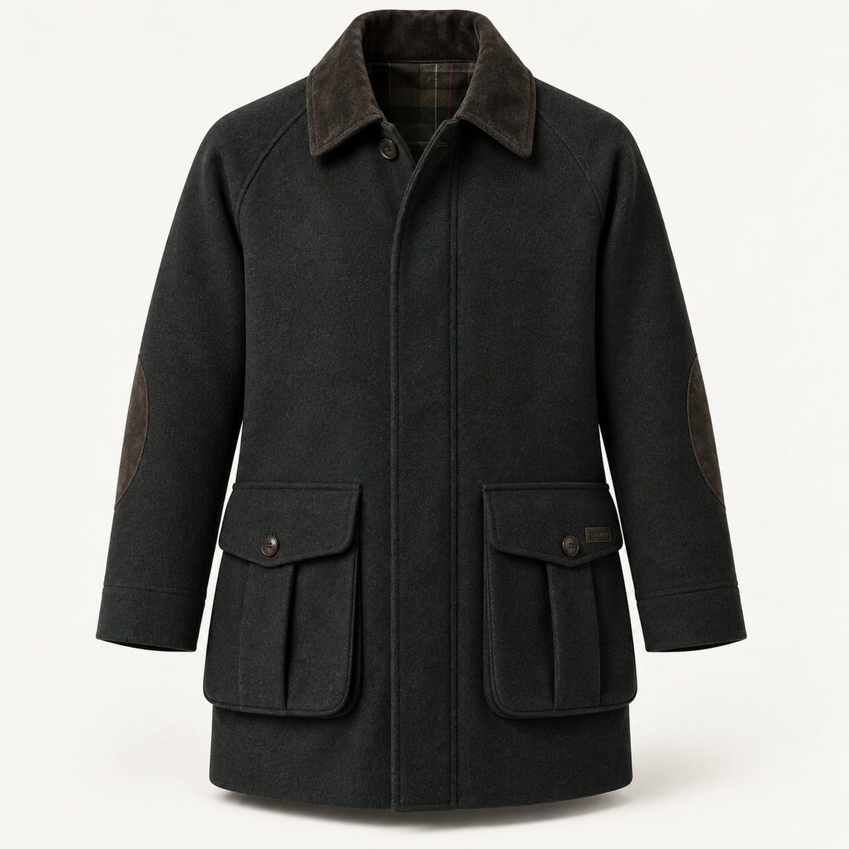 Wensley Wool Shooting Coat - Storm