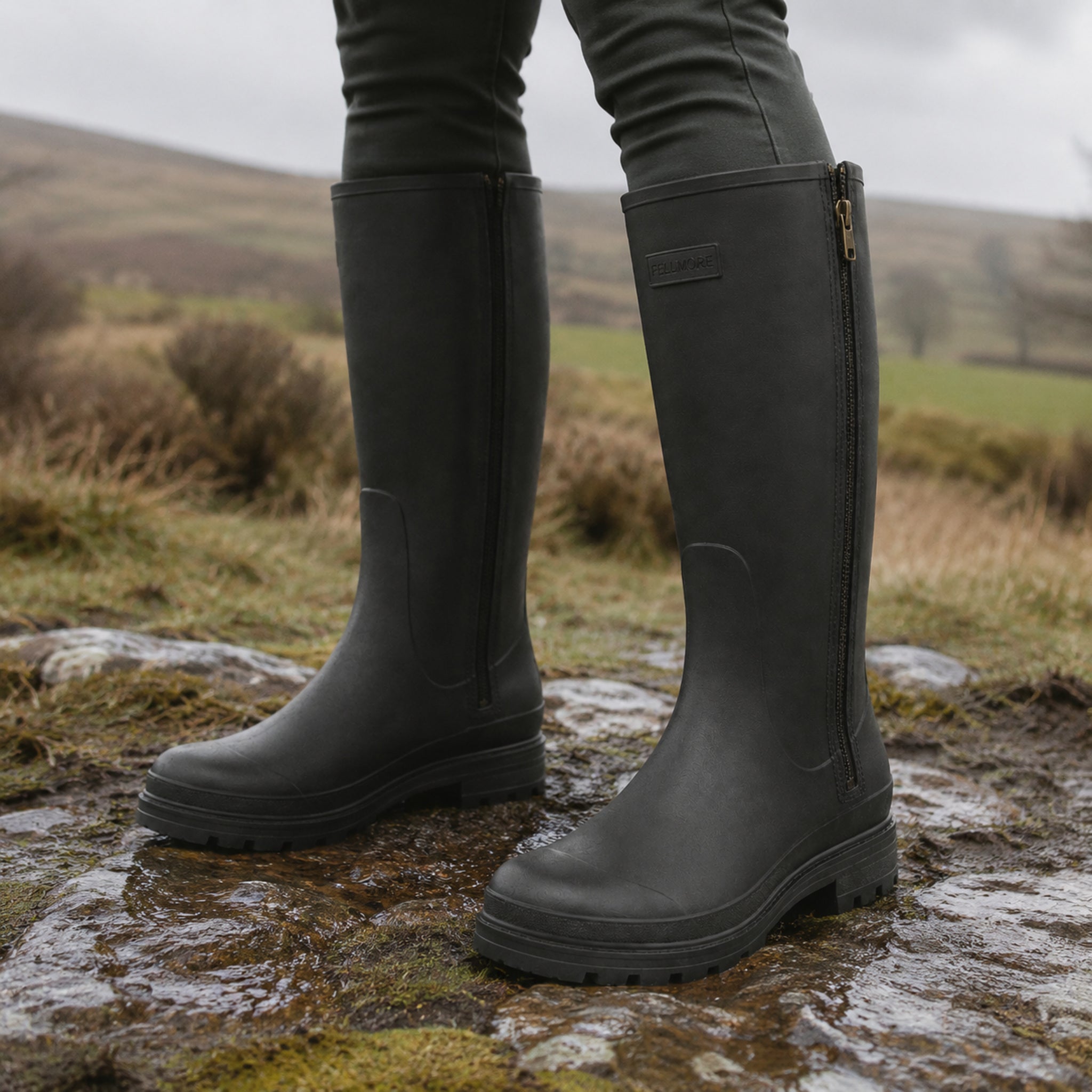 Men's Wickham Side-Zip Wellington — Storm Black